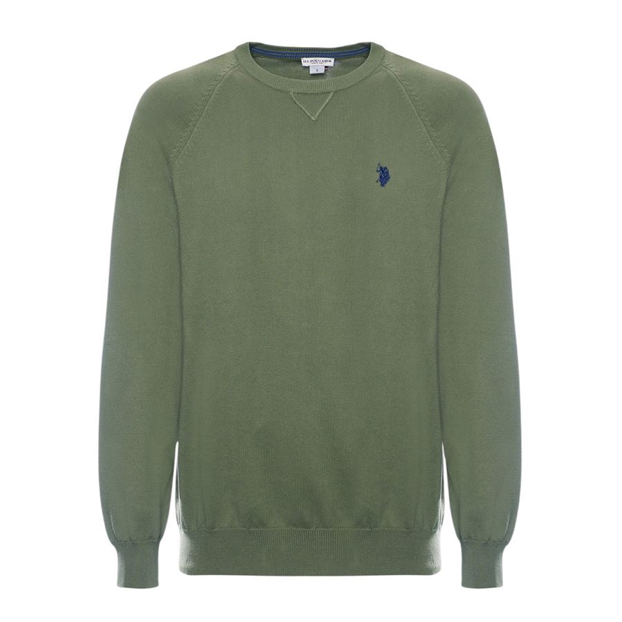 Lin maglia girocollo raglan in cotone da uomo U.S. Polo Assn | US41173003448